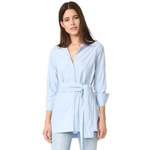 Brochu Walker | Tillman Belted Shirt In Oxford Blue